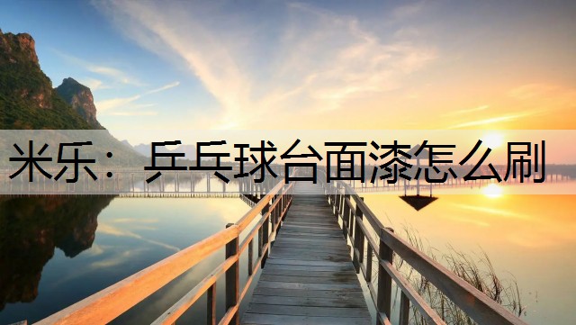 米樂(lè)：乒乓球臺(tái)面漆怎么刷