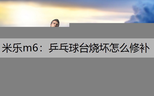 米樂(lè)m6：乒乓球臺(tái)燒壞怎么修補(bǔ)