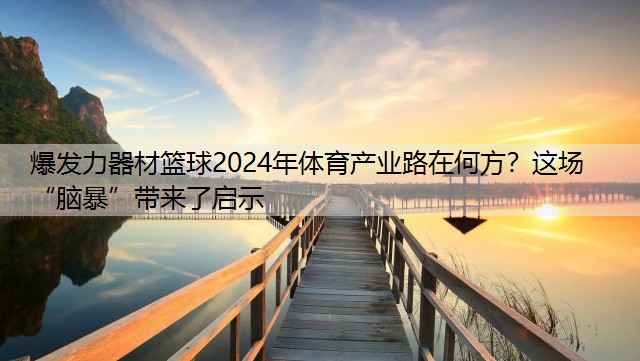 爆發(fā)力器材籃球2024年體育產(chǎn)業(yè)路在何方？這場“腦暴”帶來了啟示