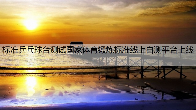 <strong>標(biāo)準(zhǔn)乒乓球臺(tái)測(cè)試國(guó)家體育鍛煉標(biāo)準(zhǔn)線上自測(cè)平臺(tái)上線</strong>